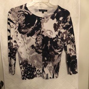 Black and white cardigan